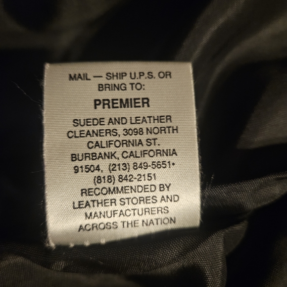 Black Fringe Leather Jacket - Picture 4 of 5